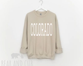 Oversized Colorado Sweatshirt, Throwback Colorado Crewneck Sweatshirt, Colorado Shirt, Colorado Gift, Colorado Sweatshirt, Denver Shirt