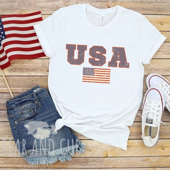 USA Flag Shirt, 4th of July Shirt, Oversized USA Tshirt, Vintage usa Shirt, Usa Flag Tee, Usa Graphic T-Shirt, USA Unisex Short Sleeve Tee