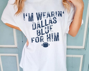 I'm Wearin' Dallas Blue For Him Unisex Garment-Dyed T-shirt
