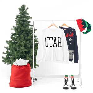 Oversized Utah Sweatshirt, Throwback Utah Crewneck Sweatshirt, Utah Shirt, Utah Gift, Salt Lake City Sweatshirt, SLC Crewneck, College Gift image 4