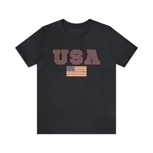 USA Flag Shirt, 4th of July Shirt, Oversized USA Tshirt, Vintage usa Shirt, Usa Flag Tee, Usa Graphic T-Shirt, USA Unisex Short Sleeve Tee image 10