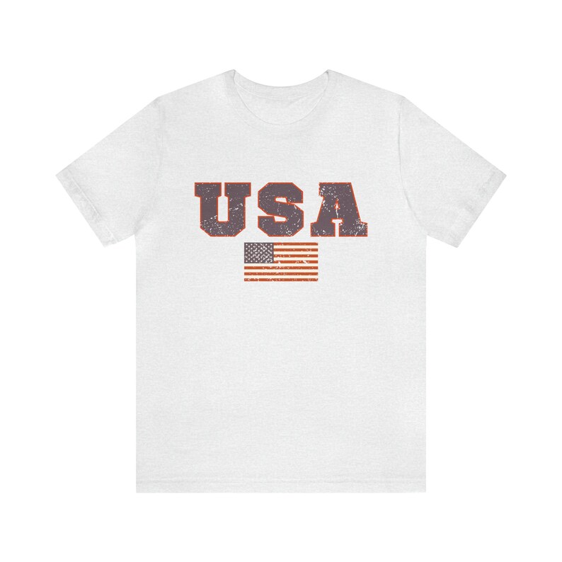 USA Flag Shirt, 4th of July Shirt, Oversized USA Tshirt, Vintage usa Shirt, Usa Flag Tee, Usa Graphic T-Shirt, USA Unisex Short Sleeve Tee image 5