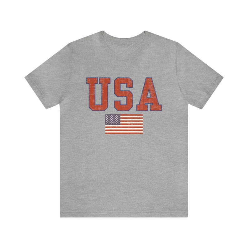 Vintage USA Tee, Retro Style USA Tshirt, Patriotic Shirt, 4th of July Party Outfit, Made in Usa Shirt, 4th Of July Tee, USA Unisex T-Shirt image 7