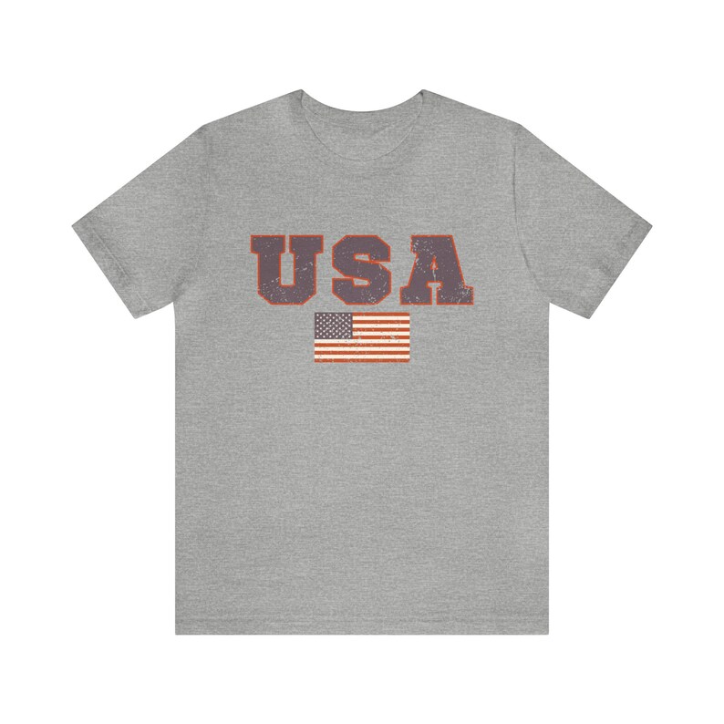 USA Flag Shirt, 4th of July Shirt, Oversized USA Tshirt, Vintage usa Shirt, Usa Flag Tee, Usa Graphic T-Shirt, USA Unisex Short Sleeve Tee image 8