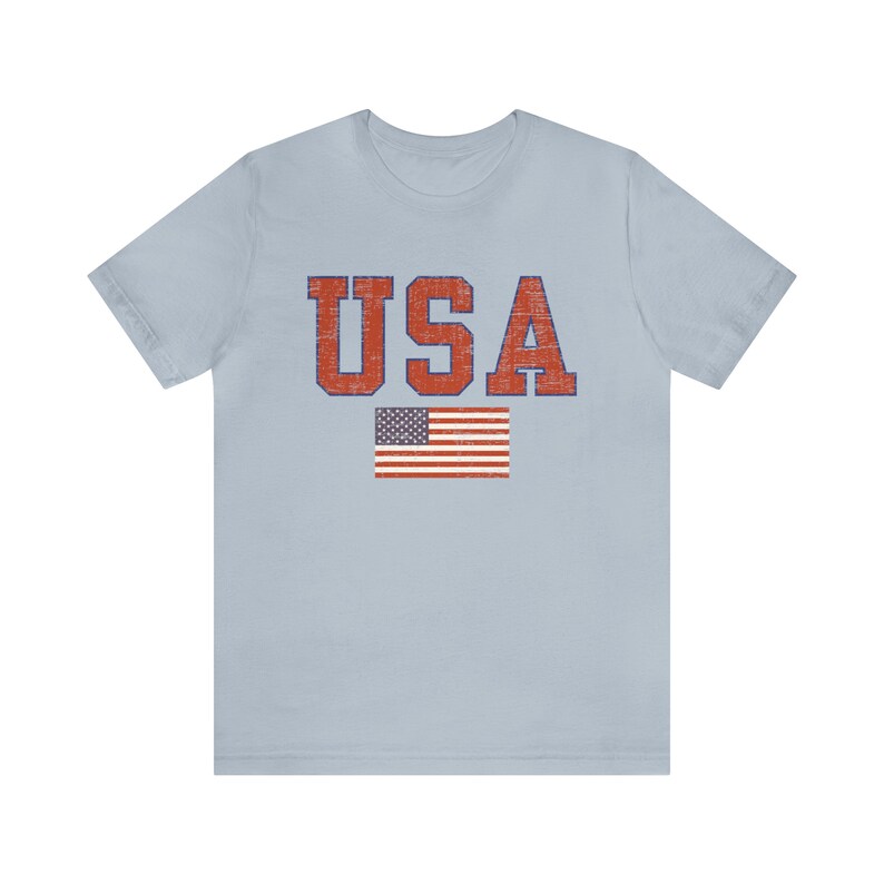 Vintage USA Tee, Retro Style USA Tshirt, Patriotic Shirt, 4th of July Party Outfit, Made in Usa Shirt, 4th Of July Tee, USA Unisex T-Shirt image 5