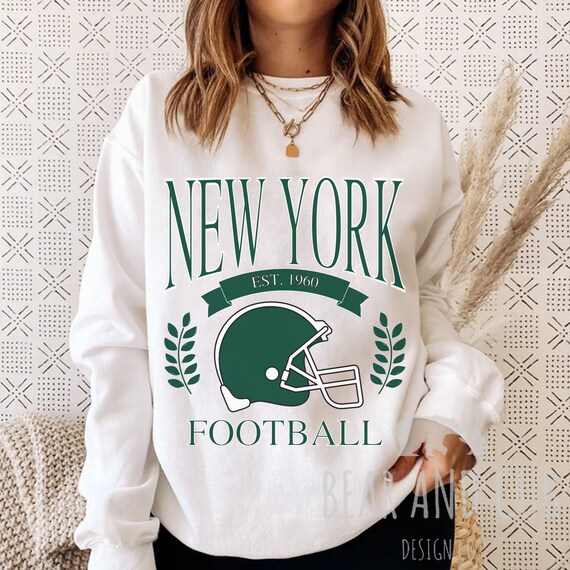 Vintage Style New York Football Sweatshirt, New York Crewneck, New York Football, NYC Sweatshirt, New York Crewneck, New York Fan T-Shirt