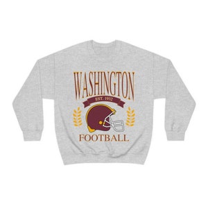 Vintage Washington Crewneck, Retro Football Sweatshirt, Men's and Women's Sweatshirt, Throwback Washington, Gameday Crewneck, Washington Tee image 4