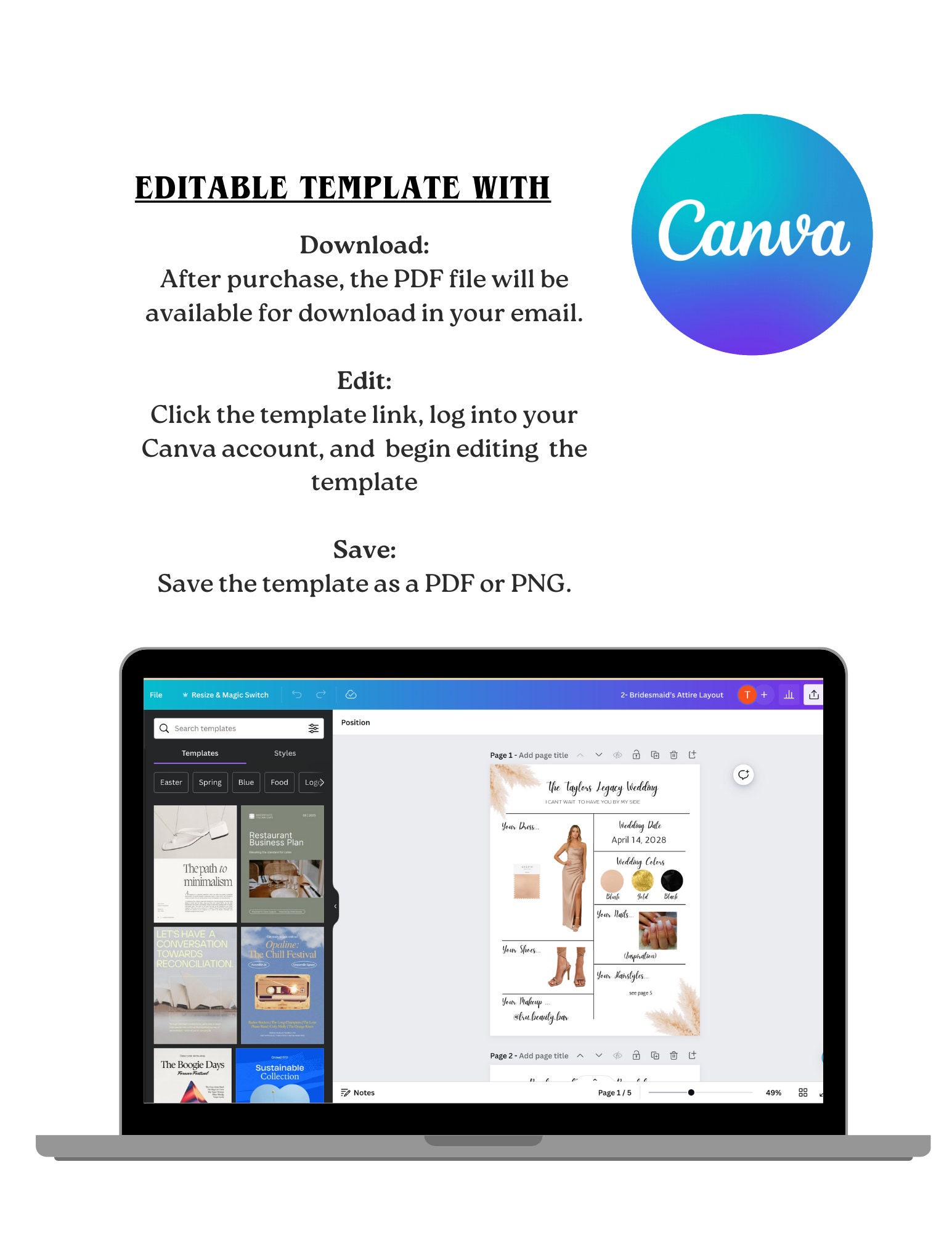 editable-bridesmaid-information-card-bridal-party-information-template