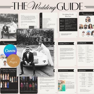 Wedding Week Itinerary Template: Destination Wedding Guide, Canva (Digital Download)