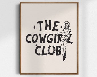 The Cowgirl Club, Giclée Fine Art Print, Western Art Print, Western Wall Art, Wild West Art, Cowgirl Art, Cowgirl Print, UNFRAMED
