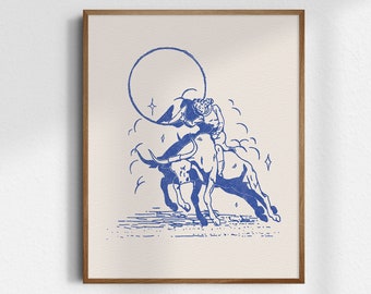 Rodeo Queen, Cowgirl Art, Giclée Fine Art Print, Western Art Print, Western Wall Art, Wild West Art, Cowgirl Print, Cowgirl Decor, UNFRAMED