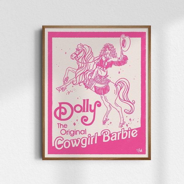 Impression Dolly Parton, giclée fine art print, impression d'art western, art mural western, art far west, art cowgirl, impression cowgirl, sans cadre