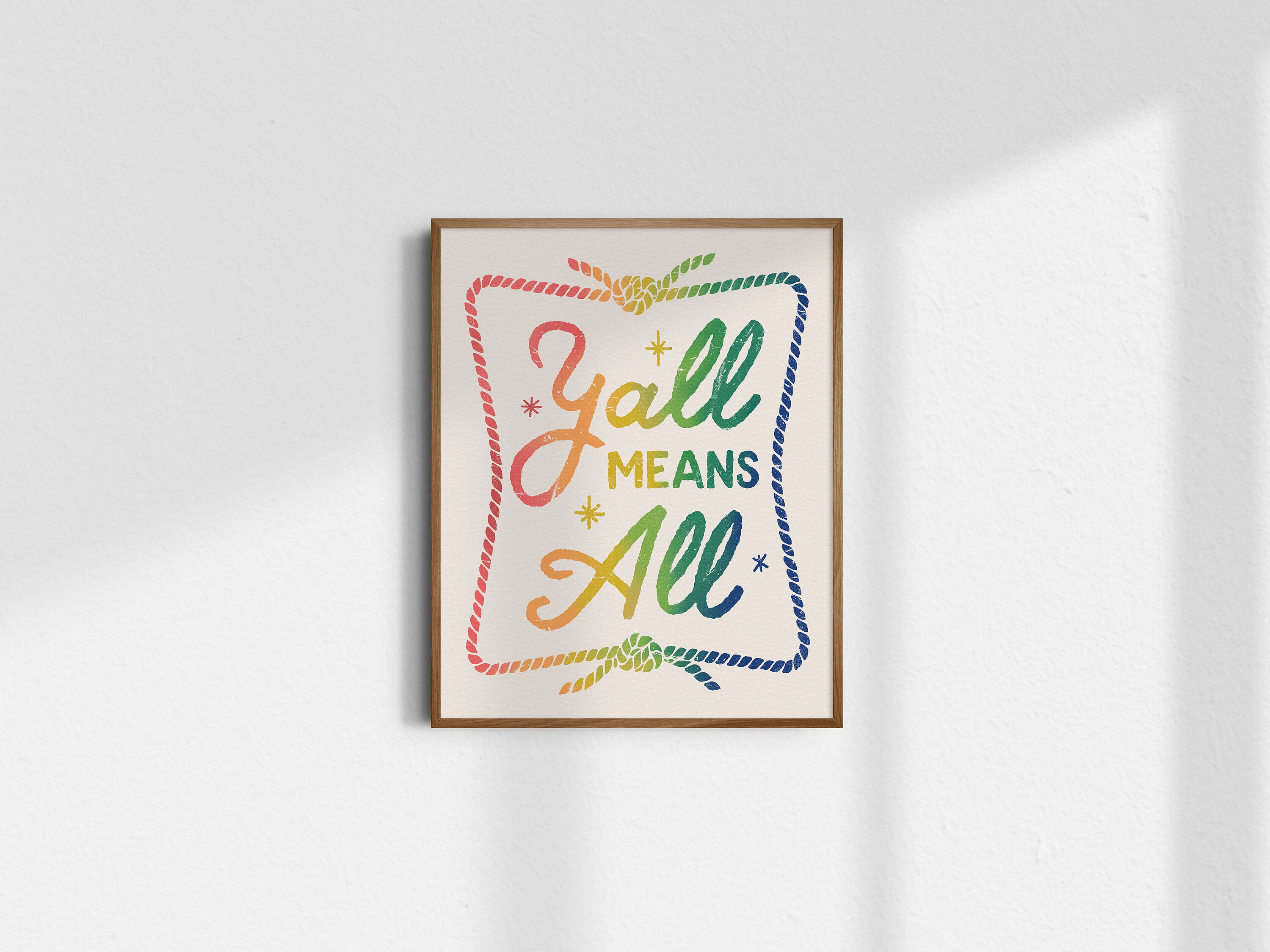 Y'all Means All - North Carolina Pride, a card pack by SplitGillStudio -  INPRNT