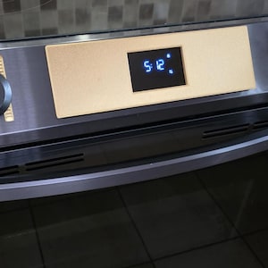 Magnetic Stove Control Panel Cover with Clock Cutout & Acrylic Window – Custom Fit