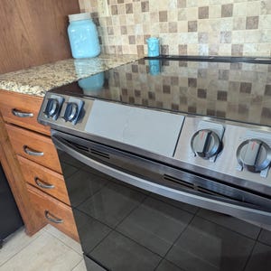 Kitchen Safety Bundle -Magnetic Stove Control Cover for Touchscreen Stove Range controls & a set of Stove Safety Guards - Stove Safety