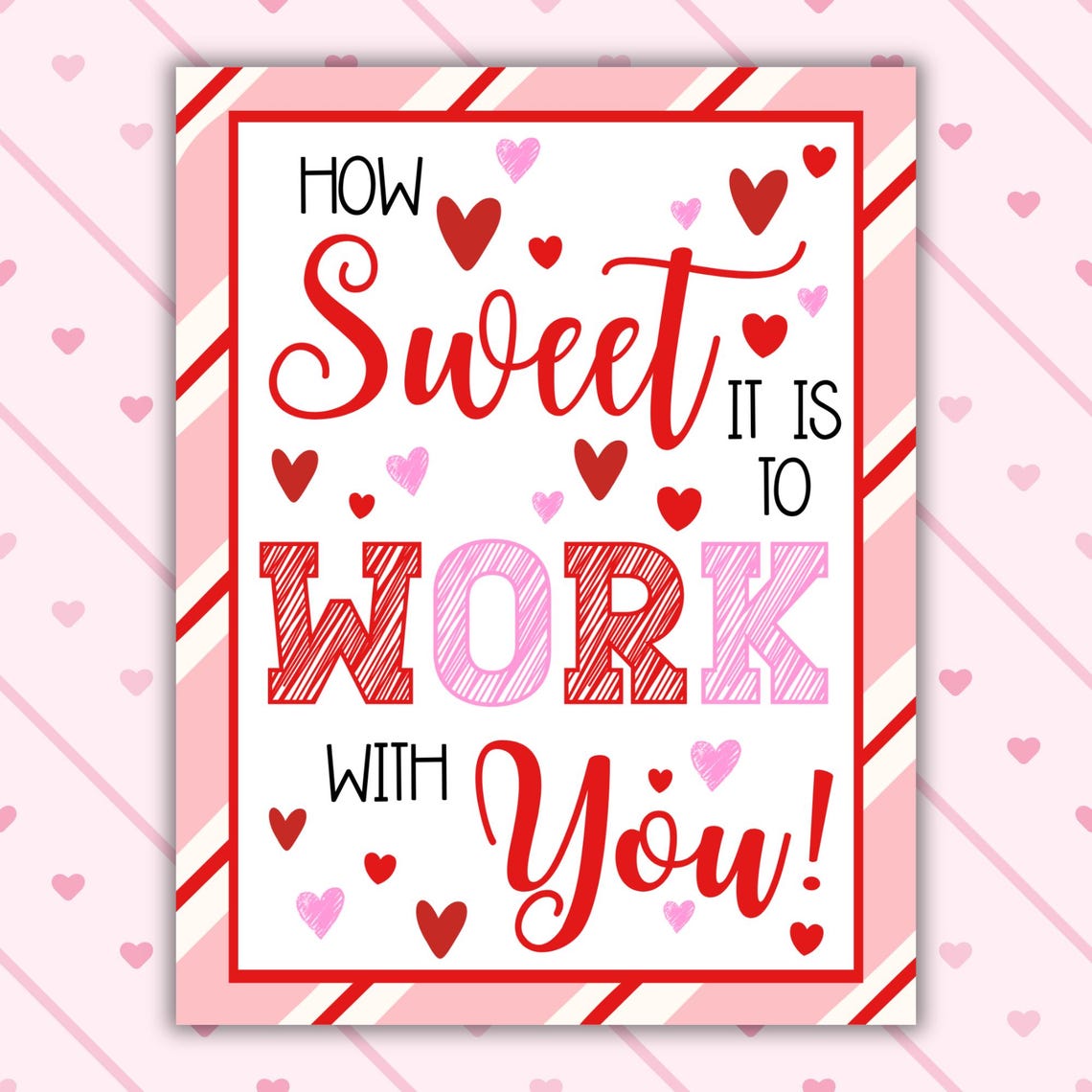 Sweet Good Work Employee Appreciation Candy Tag – Printable Gift (digital Download) - Etsy