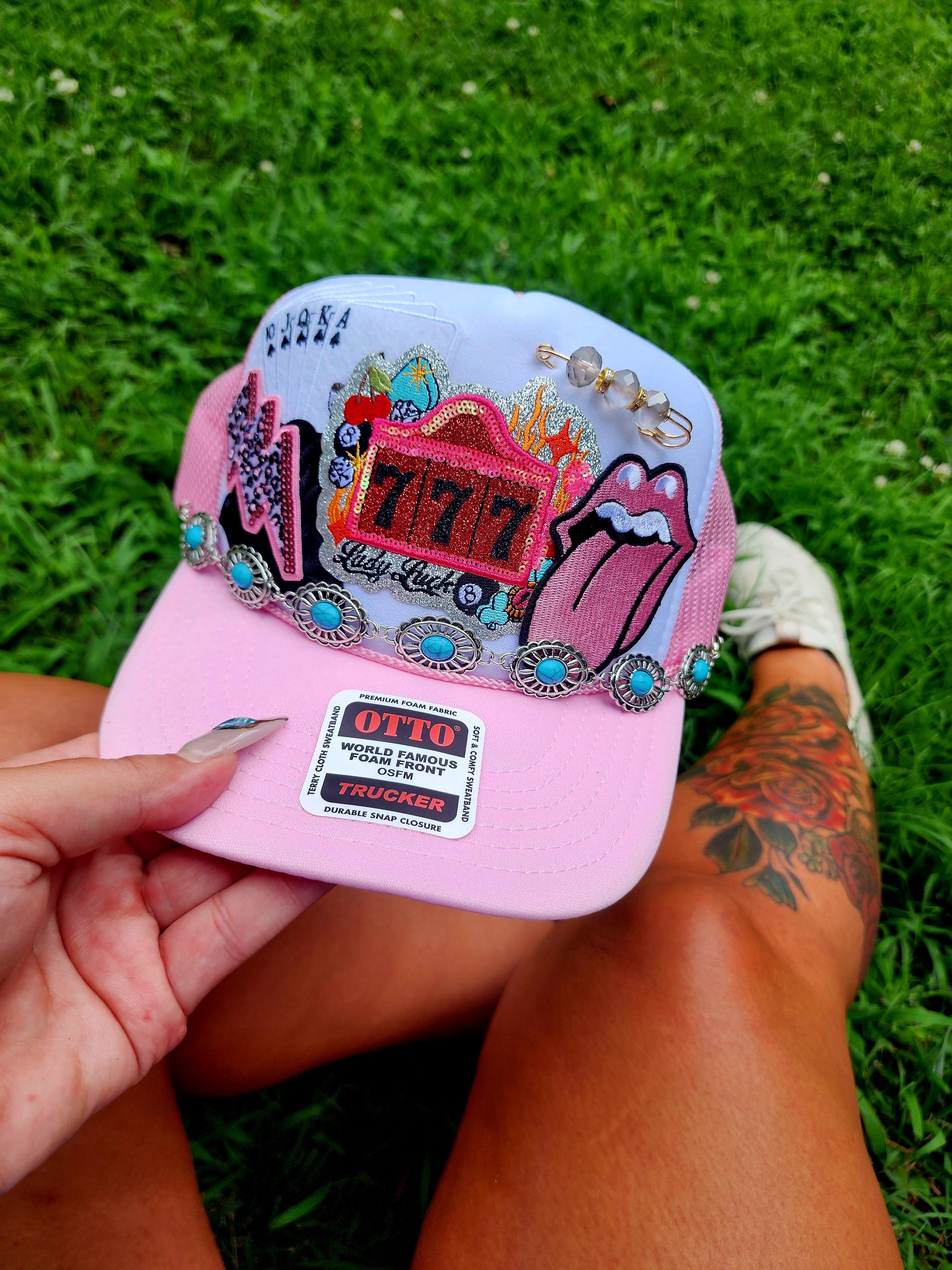 Pink Harley Davidson Trucker Hat - Etsy display picture 2