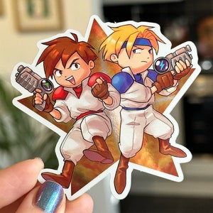 Gunstar Heroes 3in Metallic Detail Vinyl Sticker
