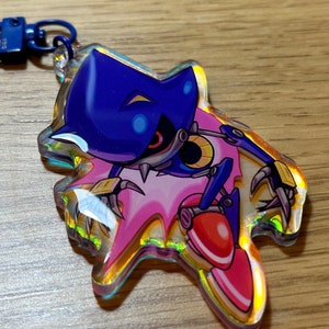 Metal Sonic 3in Acrylic Charm