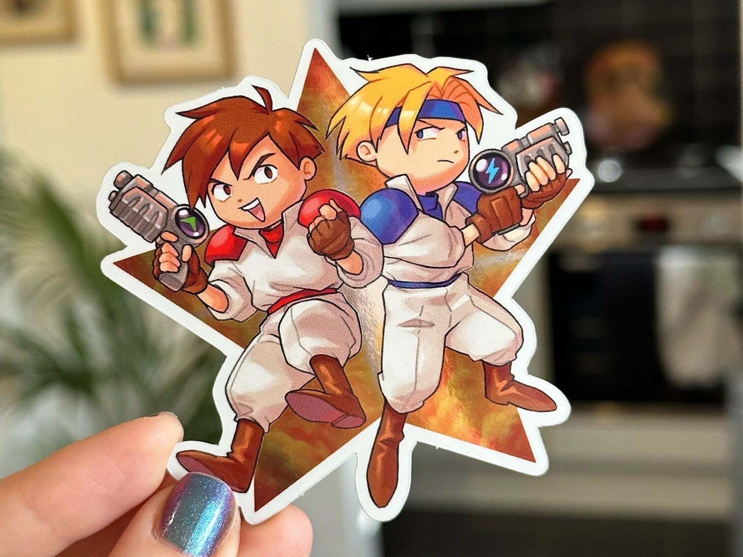 Gunkster Sticker Pack Gunstar Heroes 3in Metallic Detail Vinyl Sticker - Etsy