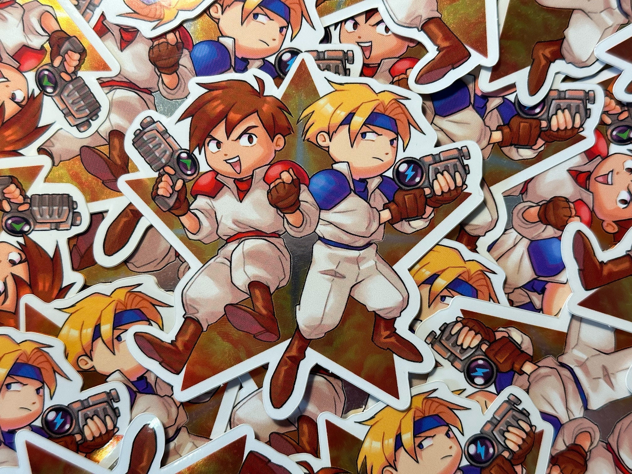 Gunkster Sticker Pack Gunstar Heroes 3in Metallic Detail Vinyl Sticker - Etsy