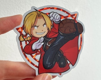 Edward Elric 3inch Prismatic Vinyl Sticker