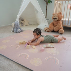 Baby Toddlers and Kids Play Mat Tummy Time Mat Interlocking