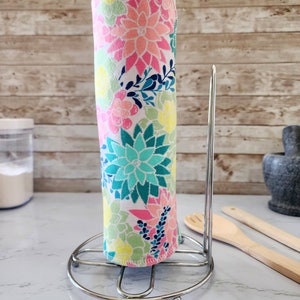 Reusable Paper Towels, 10x14, Bright Floral, Non-Paper Towels, Unpaper Paper Towel, Paperless Towels, Ecofriendly Towel, Not Paper Towel