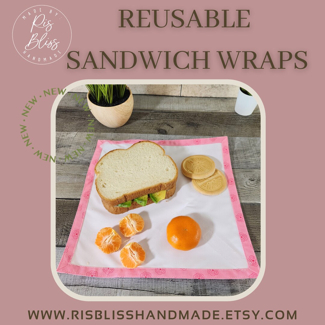 Reusable Sandwich Wrap Ecofriendly Wraps Plastic Alternative Etsy