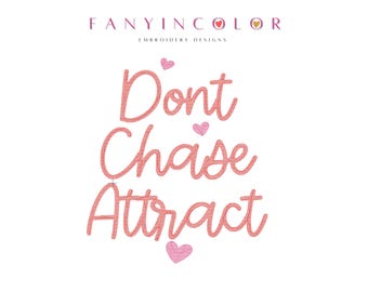 Positive Embroidery Design,  Positive Quote Embroidery File, 4 sizes, Instant Download