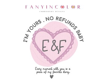 Valentine Embroidery Design, Custom Embroidered Wedding, Custom Embroidery, Couple Gift, Best Wife Gift, Gift for Her