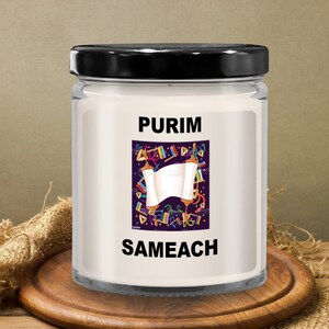 Candle purim, purim gift, family purim gift, purim sameach, happy purim candle, happy purim gift