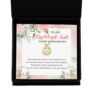 Psychologist aunt, happy anniversary, aunt anniversary gift, necklace psychologist aunt anniversary, gift anniversary psychologist aunt, ...