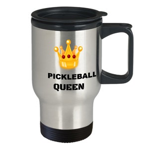Travel coffee mug, pickleball, pickleball mom, pickleball player, travel mug pickleball, gift for pickleball player,