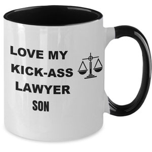 Mug lawyer son, gift lawyer son, lawyer son funny, gift from parents lawyer son, love lawyer son, lawyer son funny gift