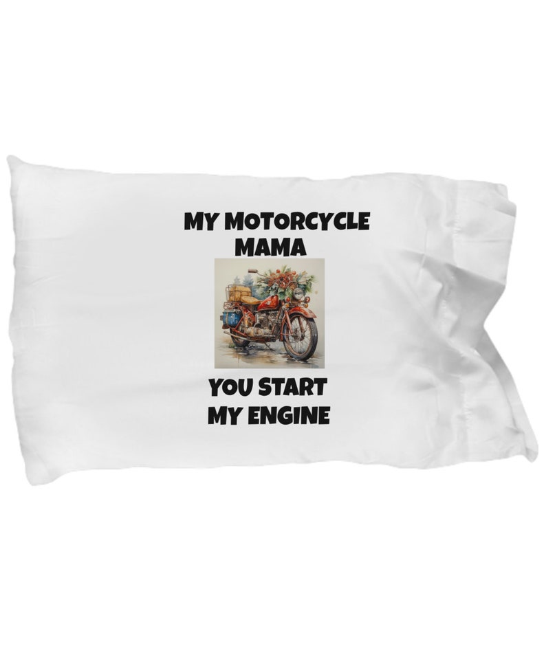 Motorcycle Mama, Pillow Case Motorcycle, Gift Motorcycle Pillow Case ...