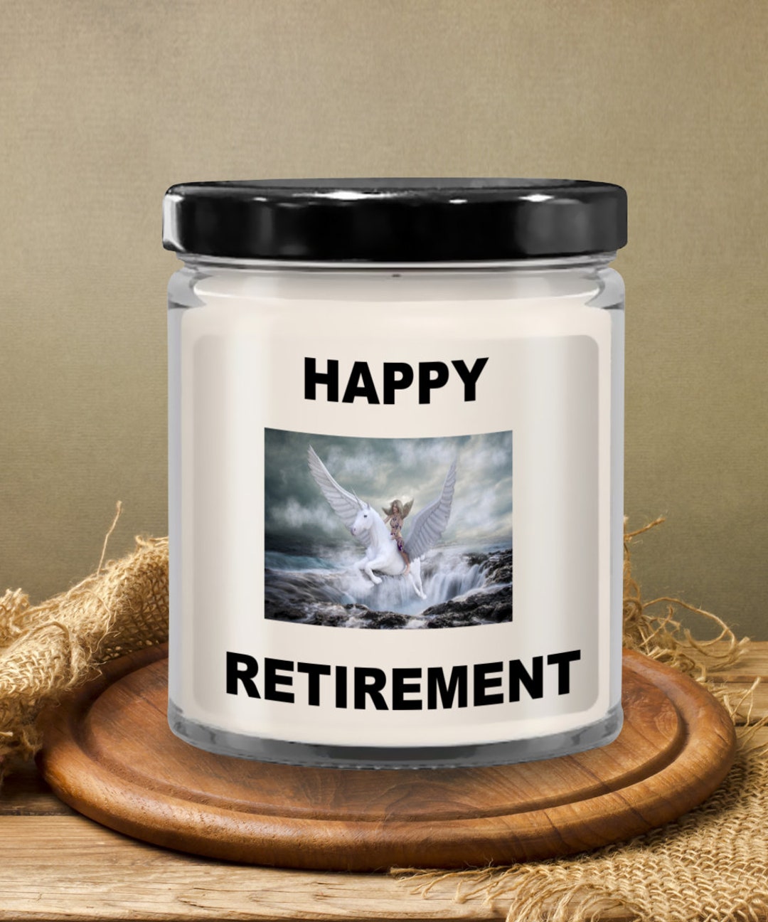 Candle Retirement Retire Happy Gift for Mother Candle Gift Etsy