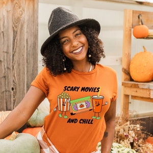 Scary Movies and Chill Halloween T-Shirt
