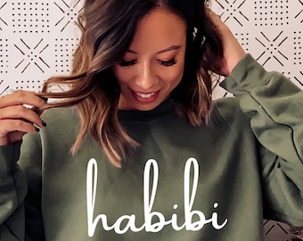 Habibi Arabisch schreiben Unisex Sweatshirt