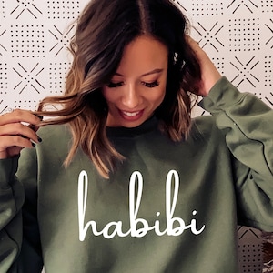Habibi Arabic Writing Unisex Sweatshirt