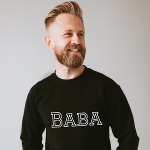 Baba Father&#39;s Day Arabic Varsity Sweatshirt