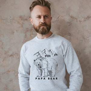 Papa Bear Father's Day Sweatshirt Gift