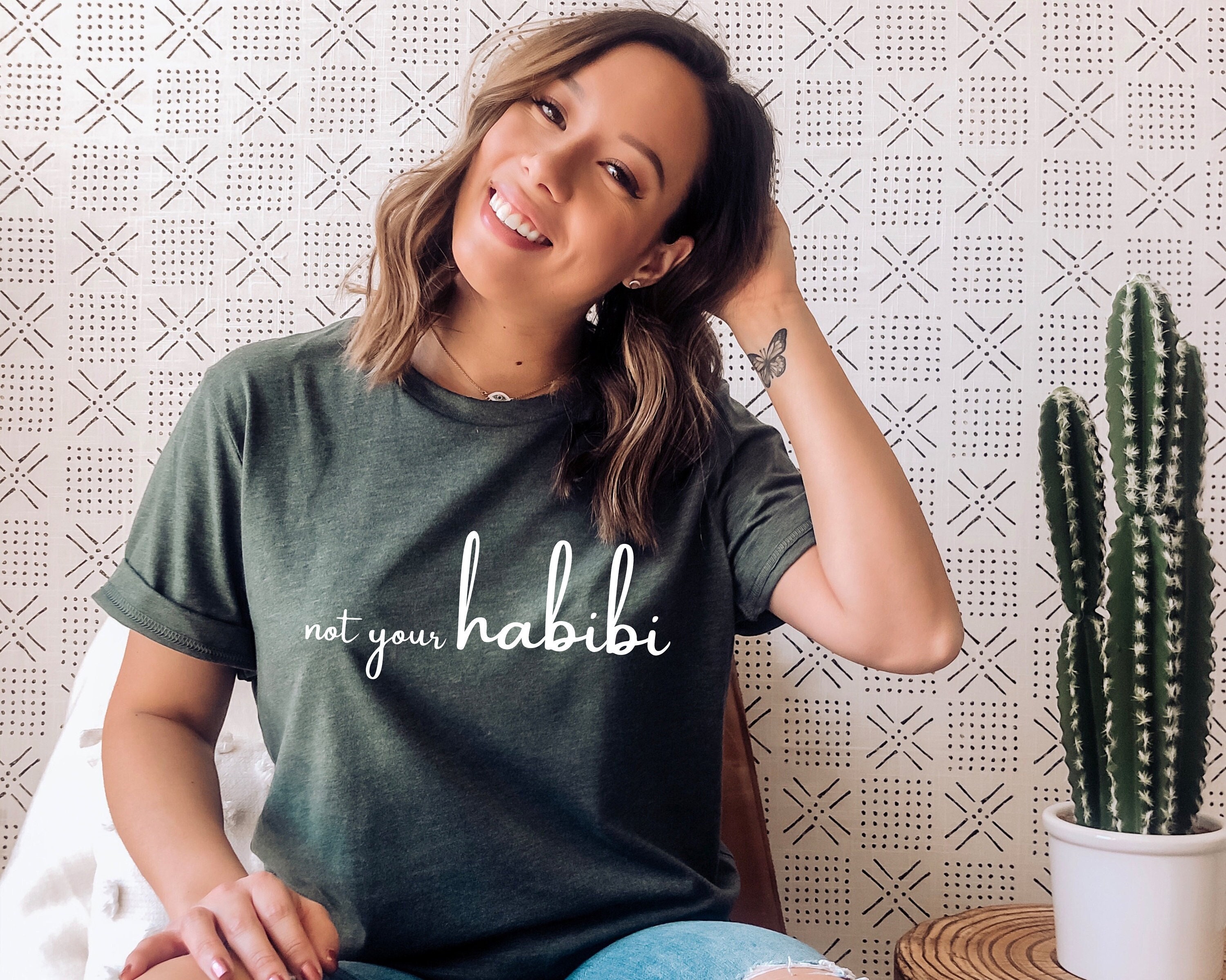 Not Your Habibi Arabic Writing Unisex T-shirt 