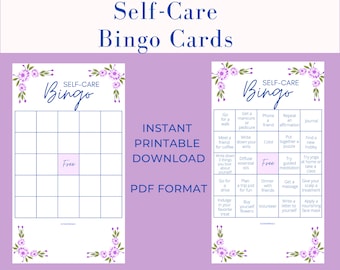 Printable Self-Care Bingo Game: Fun Activities (PDF)