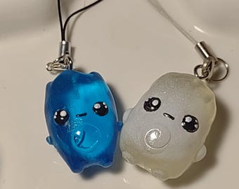 Porte-clés bébé super nuage d&#39;eau et lutin tiret