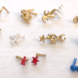 1:6 barbie type doll earrings for 29cm/11&quot; dolls