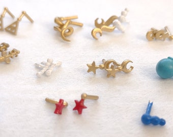 1:6 barbie type doll earrings for 29cm/11" dolls