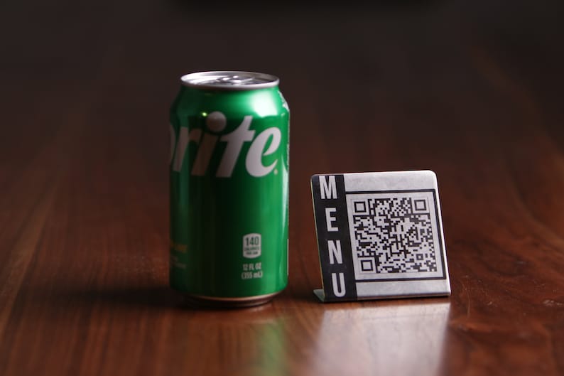 Customizable Stainless Steel QR Code Stand for Restaurants - Etsy