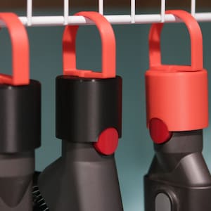 Dyson Attachment hanger for use with a wire shelf or in a pantry or closet