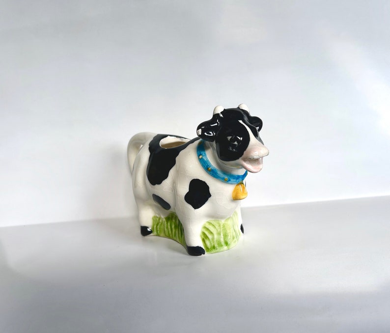 Vintage Cow Creamer and Sugar Set Etsy